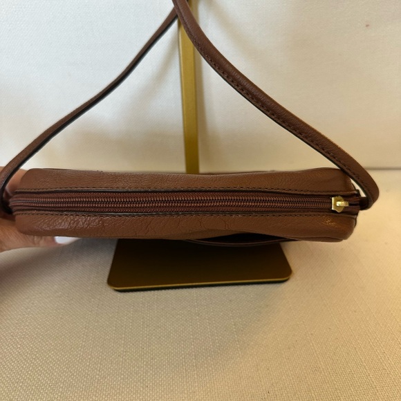 Vintage Fossil Brown Leather Crossbody Bag - Picture 4 of 7
